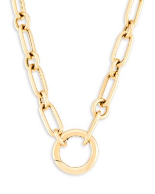 Paperclip Link Chain Necklace in 14K Yellow Gold, 18"