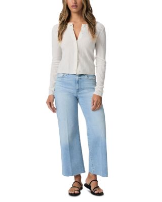 Anessa Petite High Rise Raw Hem Jeans in Luminaries
