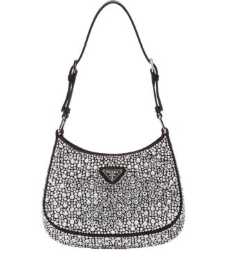 Cleo Satin Bag with Crystals