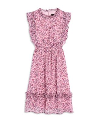 AQUA - Girls' Yoryu Print Dress - Little Kid, Big Kid