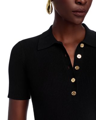 Fit & Flare Polo Midi Dress