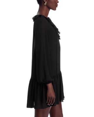 Long Sleeve Ruffle Mini Dress