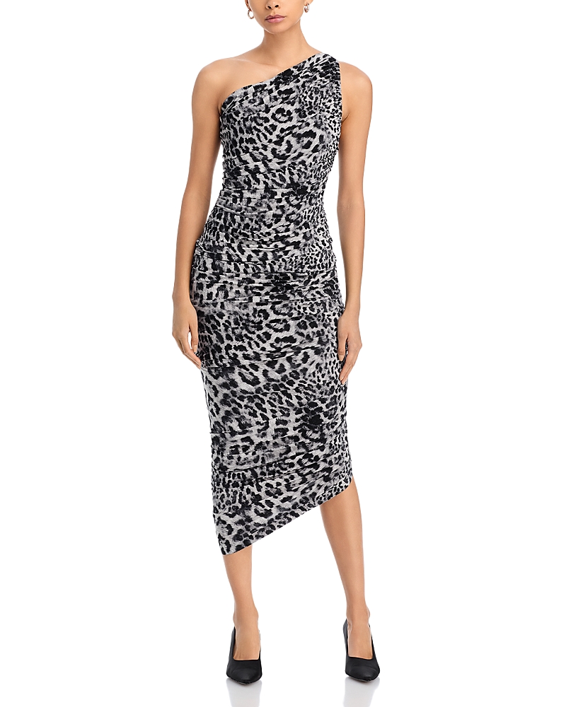Norma Kamali Diana Leopard-print Stretch-jersey Maxi Dress In Animal Print