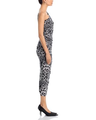 Diana Printed Asymmetric Gown