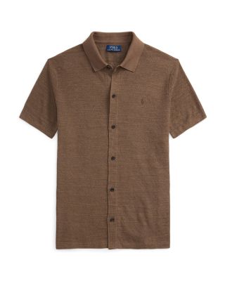 ★★POLO RALPH LAUREN★★ Textured Cotton Linen Shirt Sweate Polo Ralph Lauren Men's Textured Cotton-Linen Shirt Sweater