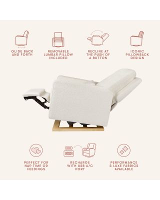 Sigi Electronic Recliner and Glider in Eco Performance Fabric with USB Port