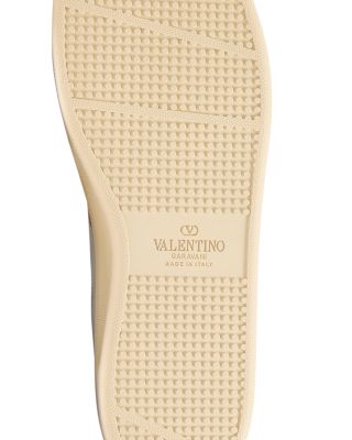 Men&#39;s Leather Printed Lace Up Sneakers