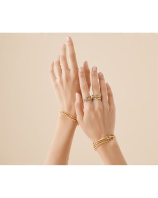 18K Yellow Gold Marrakech 3 Strand Coil Bracelet