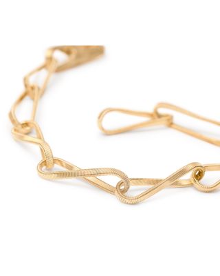 18K Yellow Gold Marrakech Onde Twisted Coil Large Link Chain Bracelet