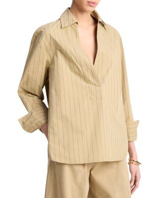 Relaxed Long Sleeve Popover Shirt