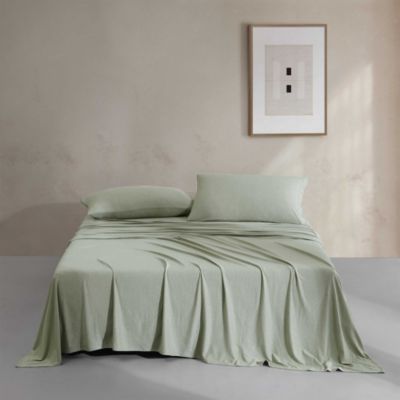 Modern M&eacute;lange Jersey Sheet Set, Twin