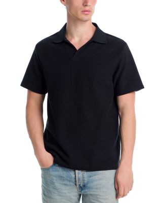 Jacquard Short Sleeve Open Collar Polo Shirt