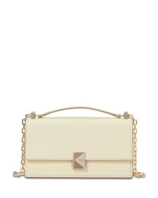 Deco Pebbled Leather Mini Flap Chain Crossbody
