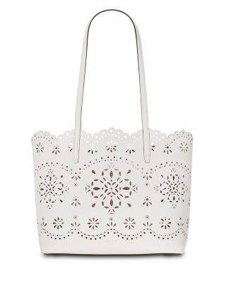 kate spade new york - Do It All Spade Flower Perforated Fine Grain Leather Large Tote