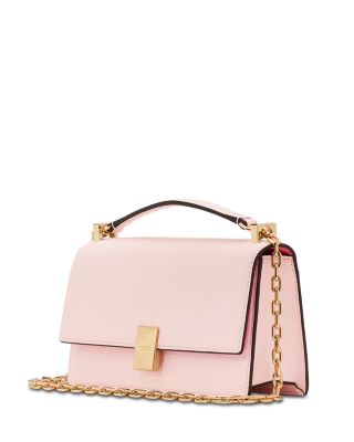 Deco Pebbled Leather Mini Flap Chain Crossbody