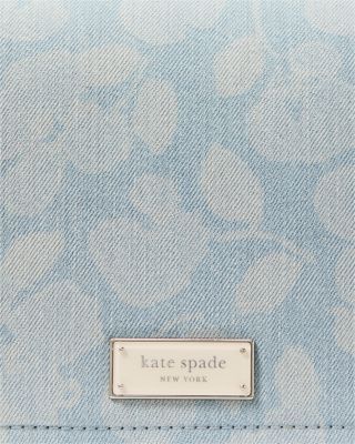 Liv Printed Denim Small Flap Crossbody