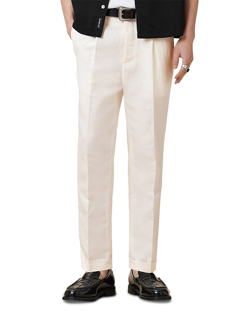Allsaints Tallis Pleated Straight Fit Pants