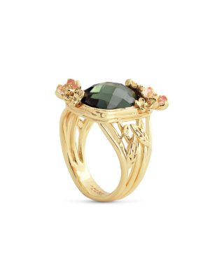 Stone Wildflower Cocktail Ring