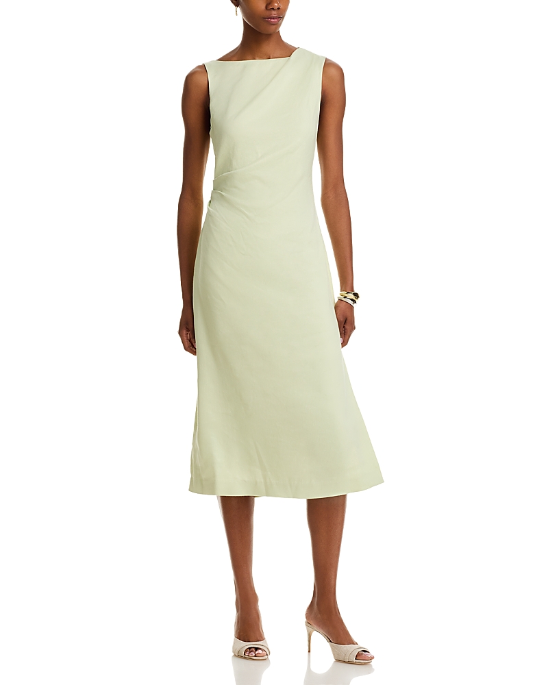 Theory Shoulder Draped Midi Dress