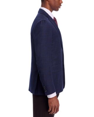 Kei Windowpane Unstructured Trim Fit Sport Coat