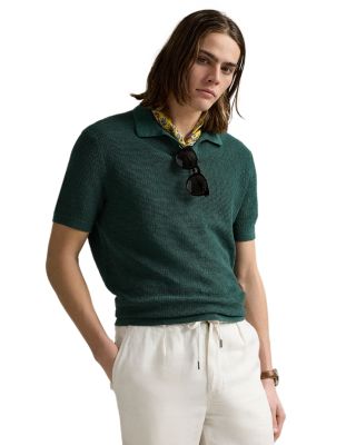 Polo Ralph Lauren - Mesh Knit Linen Short Sleeve Sweater