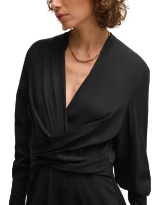 Dimkai Wrap Effect Mini Dress