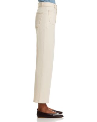 Grant High Rise Wide Leg Jeans in Ecru