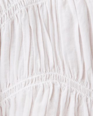 Melani Smocked Peplum Top