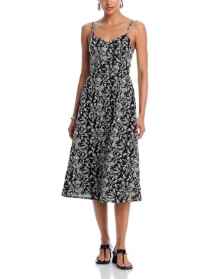 Embroidered Tank Midi Dress