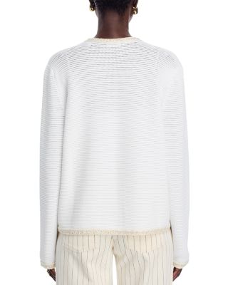 Contrast Trim Cardigan