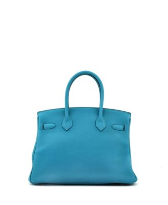 Birkin 30 Handbag Blue Togo with Gold Hardware