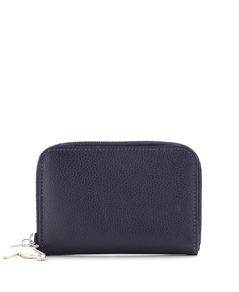Shop Pre-owned Hermes Hermes Compact Zipengo Horse Card Holder Leather