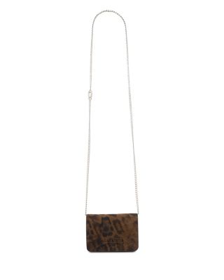 Honore Leopard Print Suede Crossbody