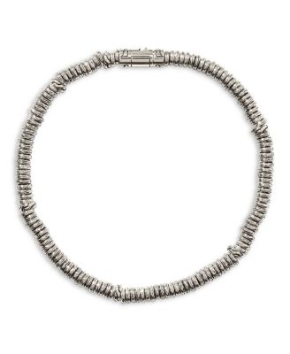 Men&#39;s Sterling Silver Heishi Bracelet