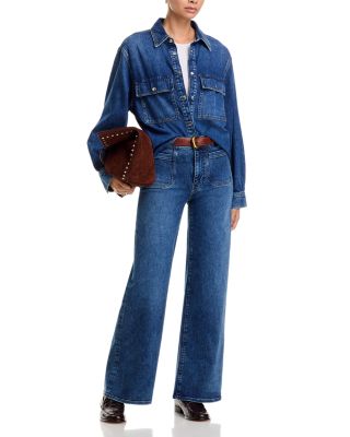 Le Slim Palazzo Modernist Pocket Jeans in Esteem