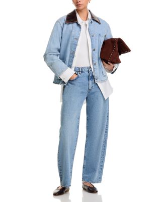 Low Slung Barrel Jeans in Dollhouse