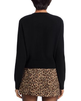 100% Cashmere Full Zip Crewneck Cardigan - Exclusive