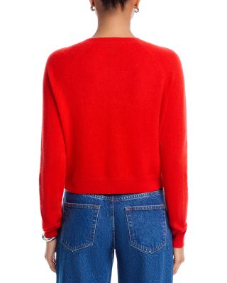 100% Cashmere Crewneck Cardigan - Exclusive