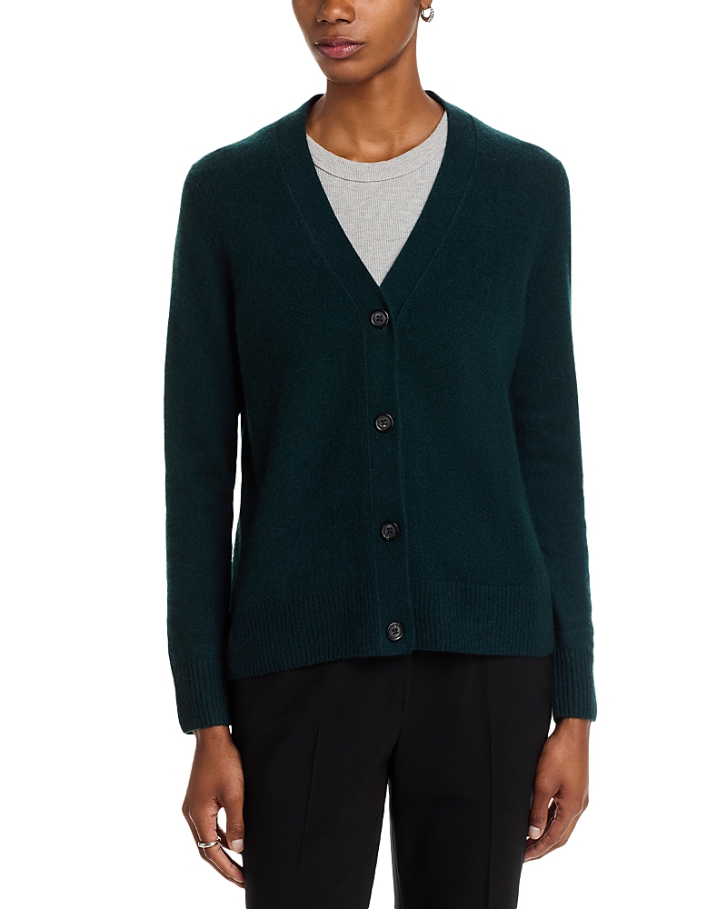 C By Bloomingdale's Cashmere Grandmother Cashmere V Neck Cardigan Sweater - Exclusive In Green