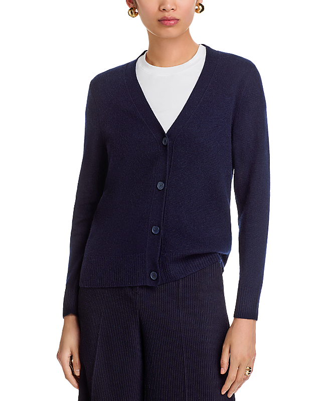 C by Bloomingdale's Cashmere Grandmother Cashmere V Neck Cardigan Sweater - Exclusive