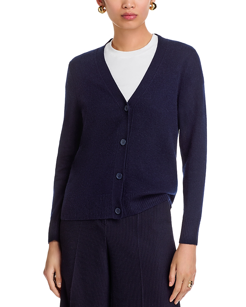 C By Bloomingdale's Cashmere Grandmother Cashmere V Neck Cardigan Sweater - Exclusive In Blue