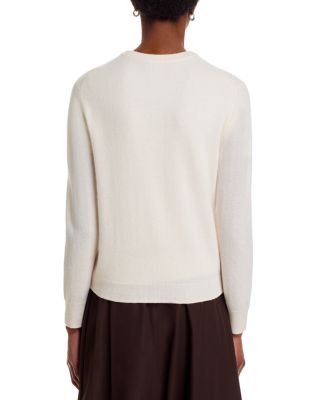 100% Cashmere Crewneck Cardigan Sweater - Exclusive