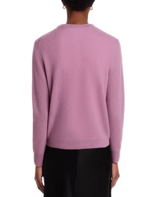 100% Cashmere Crewneck Cardigan Sweater - Exclusive