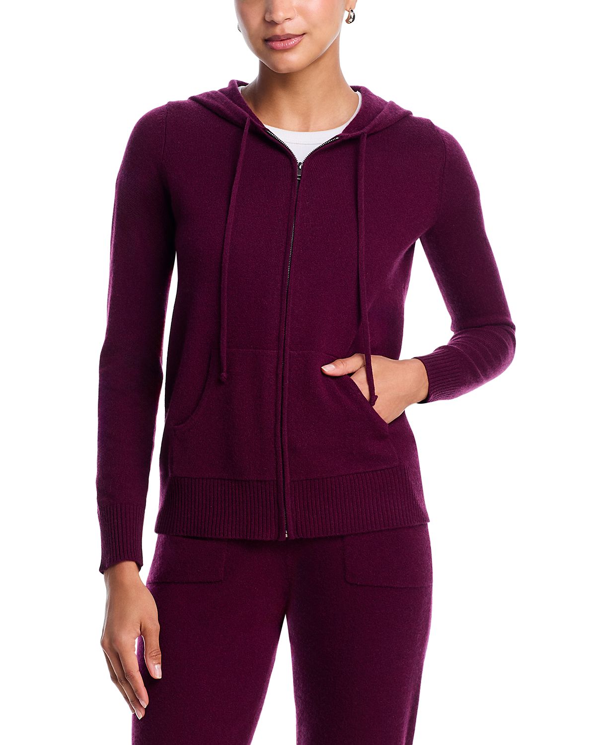 C by Bloomingdale's Cashmere 100% Cashmere Zip Hoodie - Exclusive