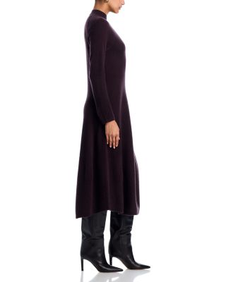 100% Cashmere Mock Neck Dress