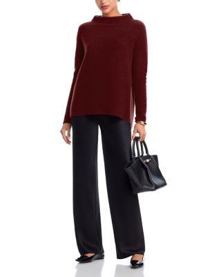 Mock Neck Brushed 100% Cashmere Sweater - Exclusive