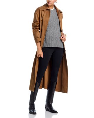 100% Cashmere Cable Knit Crewneck Sweater - Exclusive