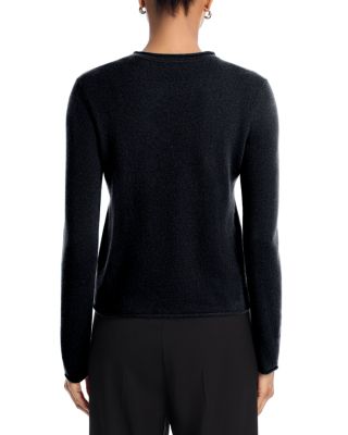 100% Cashmere Rolled Edge Sweater - Exclusive
