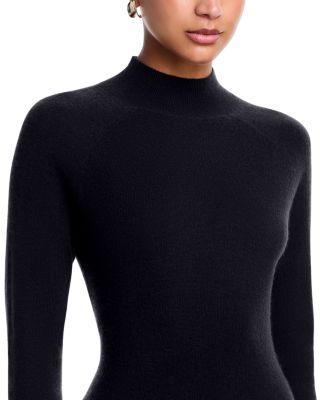100% Cashmere Mock Neck Dress