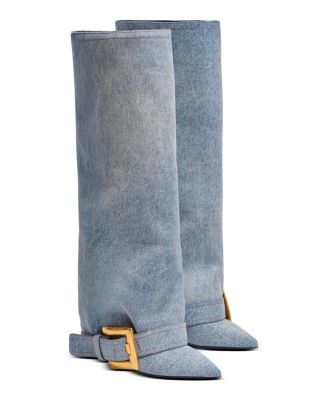 Balmain - Women's Anthem Denim Boots